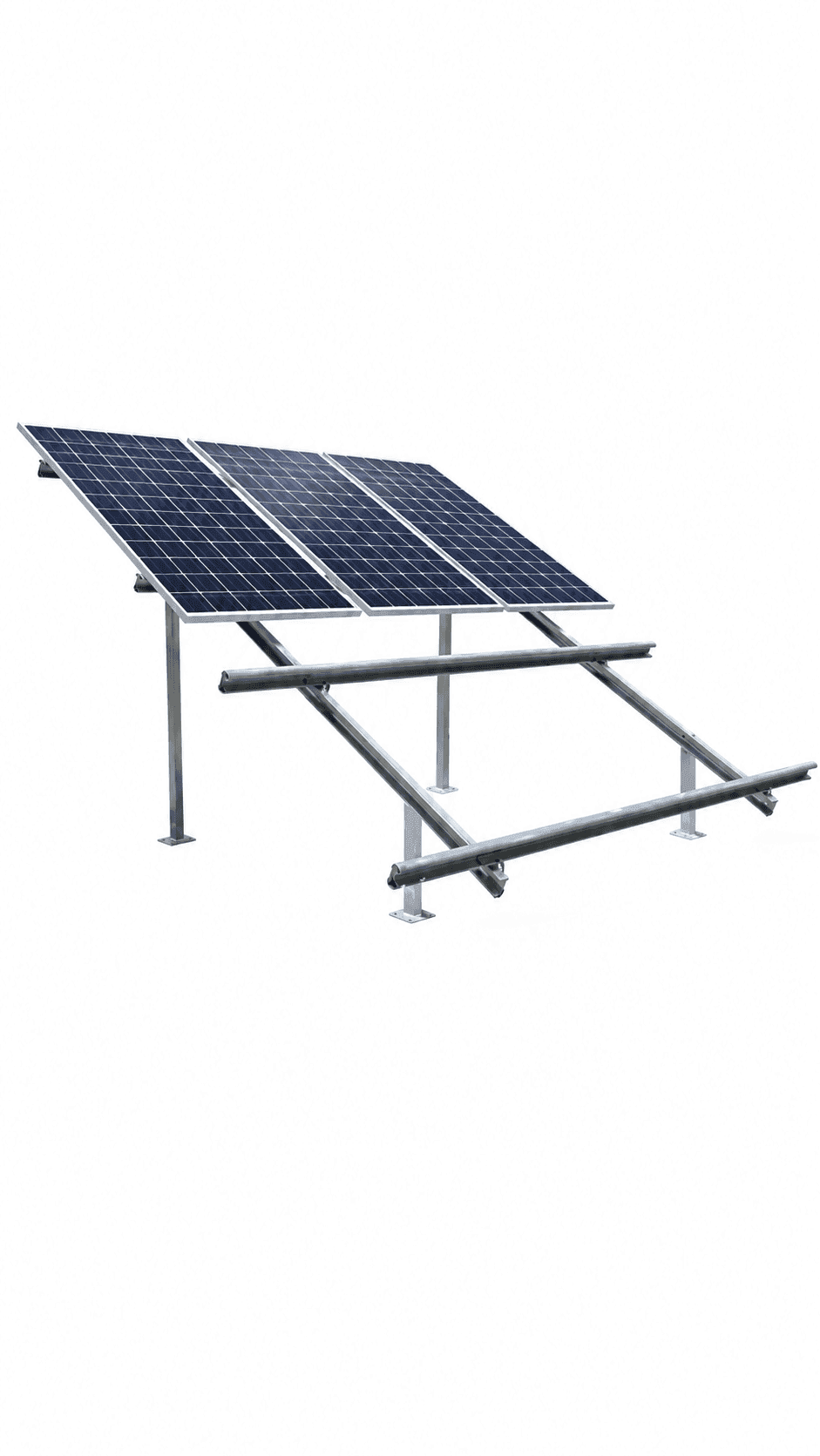 Hot-dip galvanized solar mounting structure